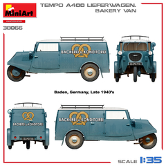 Imagem do Caminhão de Entregas Tempo A400 1/35 - MiniArt 38066