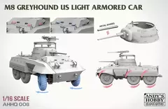 Imagem do M8 Greyhound US light Armored Car 1/16 - Andy Hobby HQ 008