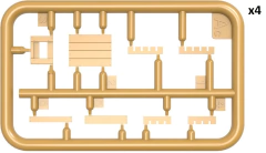 Imagem do Conjunto de caixotes de madeira 1/35 - MiniArt 35651
