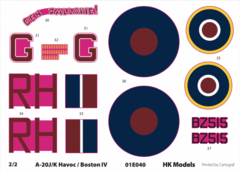 Douglas A-20J/K Havoc / Boston IV 1/32 - HKM 1E40 - Hey Hobby - Modelismo Extraordinário