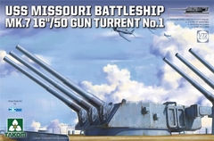 USS Missouri Battleship Mk.7 16"/50 Gun Turret No. 1 1/72 - Takom 5015