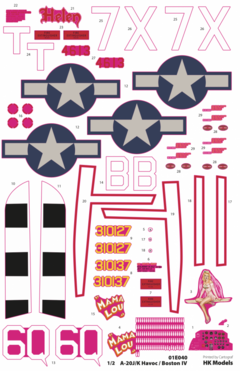 Douglas A-20J/K Havoc / Boston IV 1/32 - HKM 1E40 - loja online