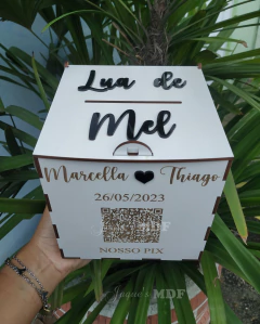Caixa PIX - Lua de Mel - Jaque's MDF