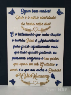Quadro Decorativo Personalizado Borboleta - comprar online
