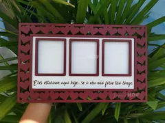 Placa Homenagem para 3 Fotos na internet