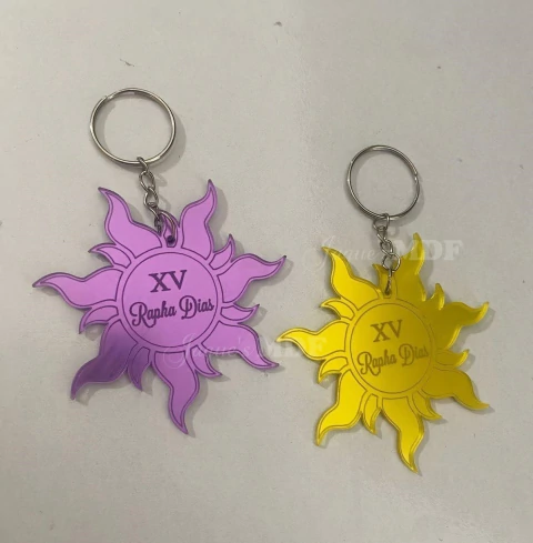 Chaveiro Sol Enrolados - comprar online