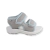 Sandalia Cameron Unisex en color gris, ideal para primeros pasos, con diseño transpirable y cómodo.

