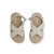Sandalias beige para niñas, modelo Marieta, ideales para primeros pasos y disfrutar el verano.