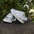 Zapatilla Dolly ecocuero color plata con volados para niña