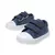 Zapatilla para niños azul jean de lona