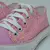 Zapatillas lumi rosa de lona brillan en la oscuridad niña