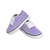 Zapatilla de lona lila para niños y niñas