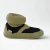 Zapatillas ergonómicas botitas negras para niñas, con detalle de tejido en la parte superior.

