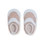Zapatillas ergonómicas de color rosa para bebés y primeros pasos.