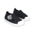 Zapatilla de bebé unisex niño niña color negro ergonómico con abrojo