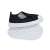 Zapatilla de bebé unisex niño niña color negro ergonómico con abrojo