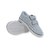 Zapatilla de lona Panamá gris con abrojo unisex