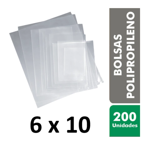 Bolsas De Polipropileno 6 X 10 Cms.