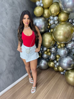 Shorts Saia J Branco - LV Moda Feminina