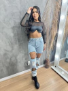 Calça Jeans Buraco - comprar online