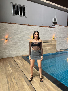 Body Brilho T Caia - LV Moda Feminina