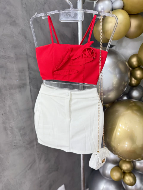 Cropped Alf Bruna Flor - comprar online