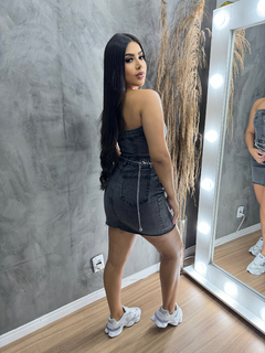 Imagem do Vestido Jeans Grafite B. Unico