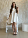 Vestido flourita - Branco