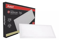 Plafon Led Painel Retangular 25w Bivolt 31x62cm 4000k embutir Branco neutro Bivolt na internet