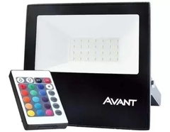 Refletor Slim 30W luz RGB Colorida AVANT