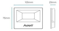 Refletor Slim 30W luz RGB Colorida AVANT - comprar online