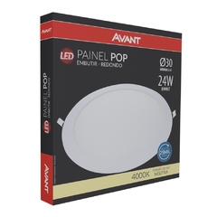 Plafon Led Embutir 24w Redondo 4000k Branco neutro Bivolt Avant - comprar online