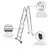 Escalera Aluminio Multifuncion Plegable 4.75m Reforzada lusqtoff - comprar online