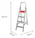 Escalera Lusqtoff De Aluminio 4 Escalones Hogareña Multiuso - comprar online
