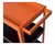 Mesa Carro Lusqtoff Porta Herramientas 3 Estantes Con Ruedas Color Naranja y Negro - comprar online