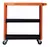 Mesa Carro Lusqtoff Porta Herramientas 3 Estantes Con Ruedas Color Naranja y Negro en internet
