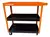 Mesa Carro Lusqtoff Porta Herramientas 3 Estantes Con Ruedas Color Naranja y Negro - Casa Oada