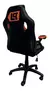 Silla de escritorio Lüsqtoff SGL100-9 gamer ergonómica negra y naranja con tapizado de cuero sintético - comprar online