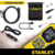 Compresor De Aire Portátil 12v Stanley Sxif0101 Powerbank Mini Inflador Luz USB Toma 12V Color Amarillo en internet