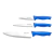 Set X 3 Cuchillos De Cocina Acero Inox Wadfow Wkk1k31 Color Azul