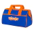 Bolso Porta Herramientas 41cm Base Rigida Impermeable Wadfow Color Azul y Naranja
