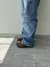 Chinelo Babuche Com Pinjentes Kim - Marrom - loja online