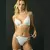 Conjunto Marcela Koury 5740 de microfibra de top combinado con tangaless con cordones y accesorios dorados.“SIDNEY” - MAJILEN