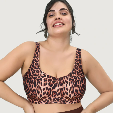 Corpiño Tipo Top Estampado Yamiel Art. 2362 del 95 al 120 - Talle Especial