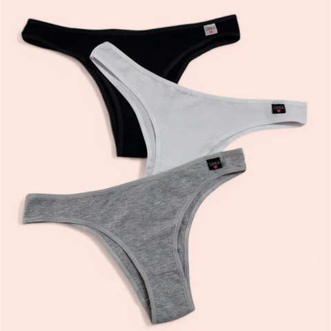 Vedetina Algodón/Lycra Pack x3 Sayka Art 10151