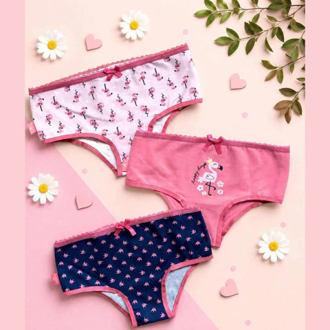 Bombacha Nena Algodón/Lycra Estampada Sayka Art 10003 del 4 al 14 - Talle Especial