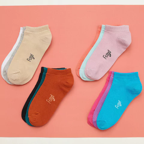 Medias Soquetes Floyd Art Mj8 Colores Pack x6.