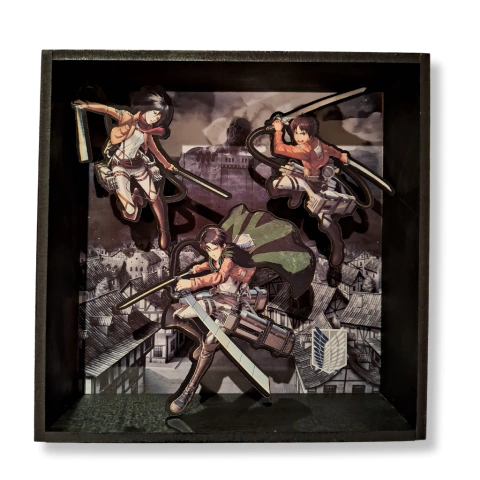 Cuadro 3D Attack on Titan