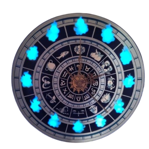 Reloj con luz LED Saint Seiya