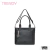 Cartera negra de mujer marca Trendy modelo 18988 con asas cortas y correa ajustable